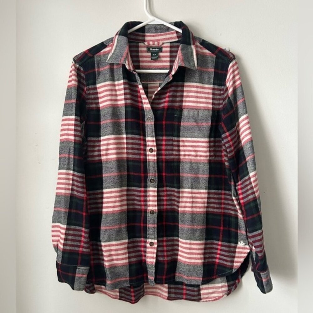 Roots Plaid Red, Blue, Black &‎ Green Flannel